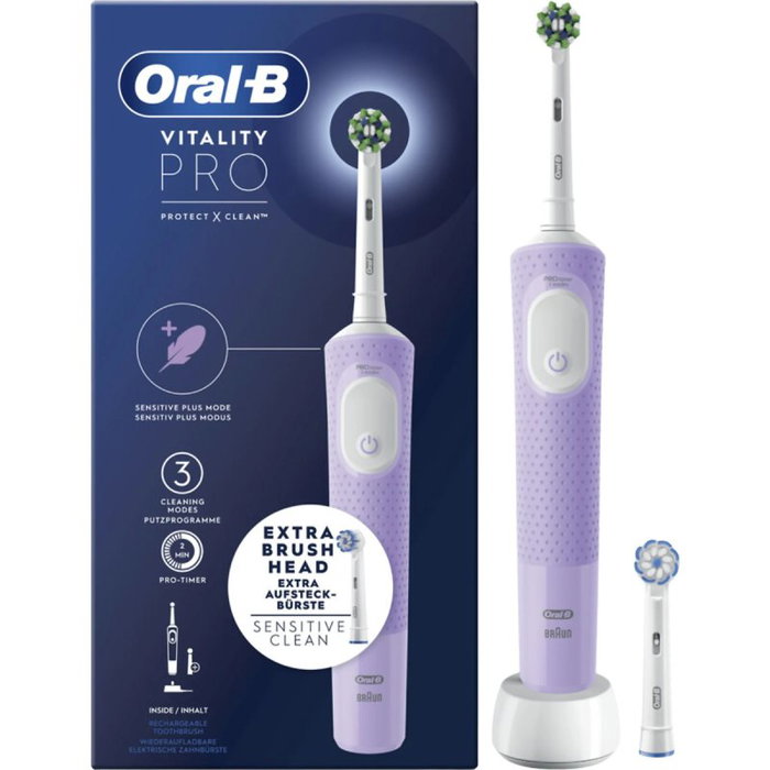 Oral-B Vitality Pro Cepillo de Dientes Eléctrico Recargable - Violeta Oral-B Vitality Pro Cepillo de Dientes Eléctrico Recargable - Violeta